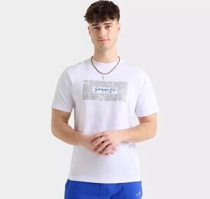 Men’s Sonneti London Camo Logo Graphic T-Shirt White Size Small EUC